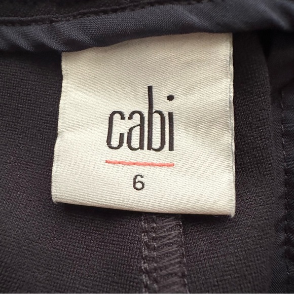 Cabi Keen Kick Flare Pants Women's 6 Navy‎ Blue Ponte Knit Ankle Crop Career - Picture 6 of 9